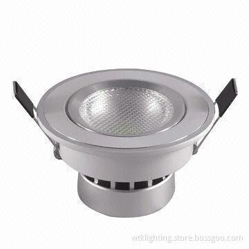 LED COB 3W Ceiling Light with Epistar LEDs, 85-265V AC Voltage, 300lm Lumen, CE, RoHS Marks